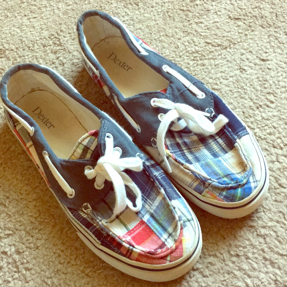 Plaid Boat Shoes